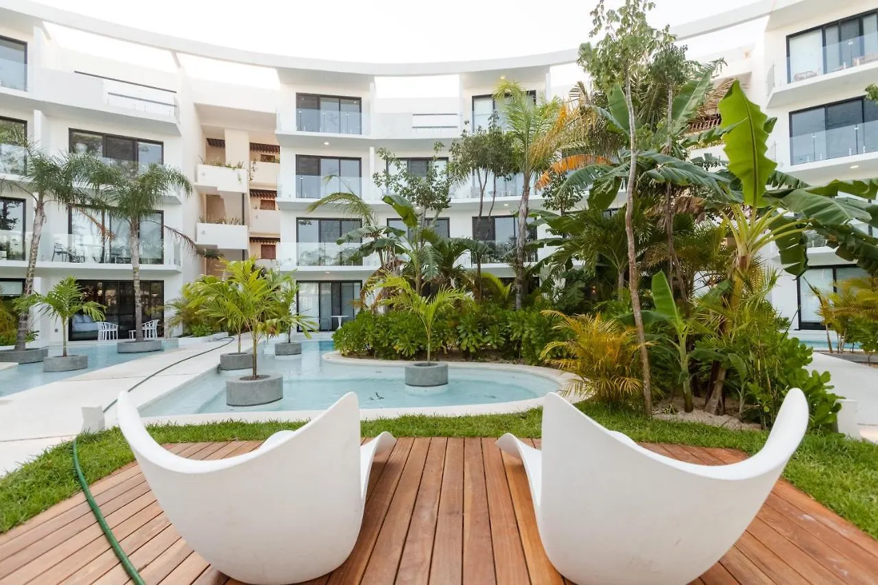 Apartment Your Place In Town With Pool, Coworking And Gym Located At Central Park Lagunas Tulum Mexico